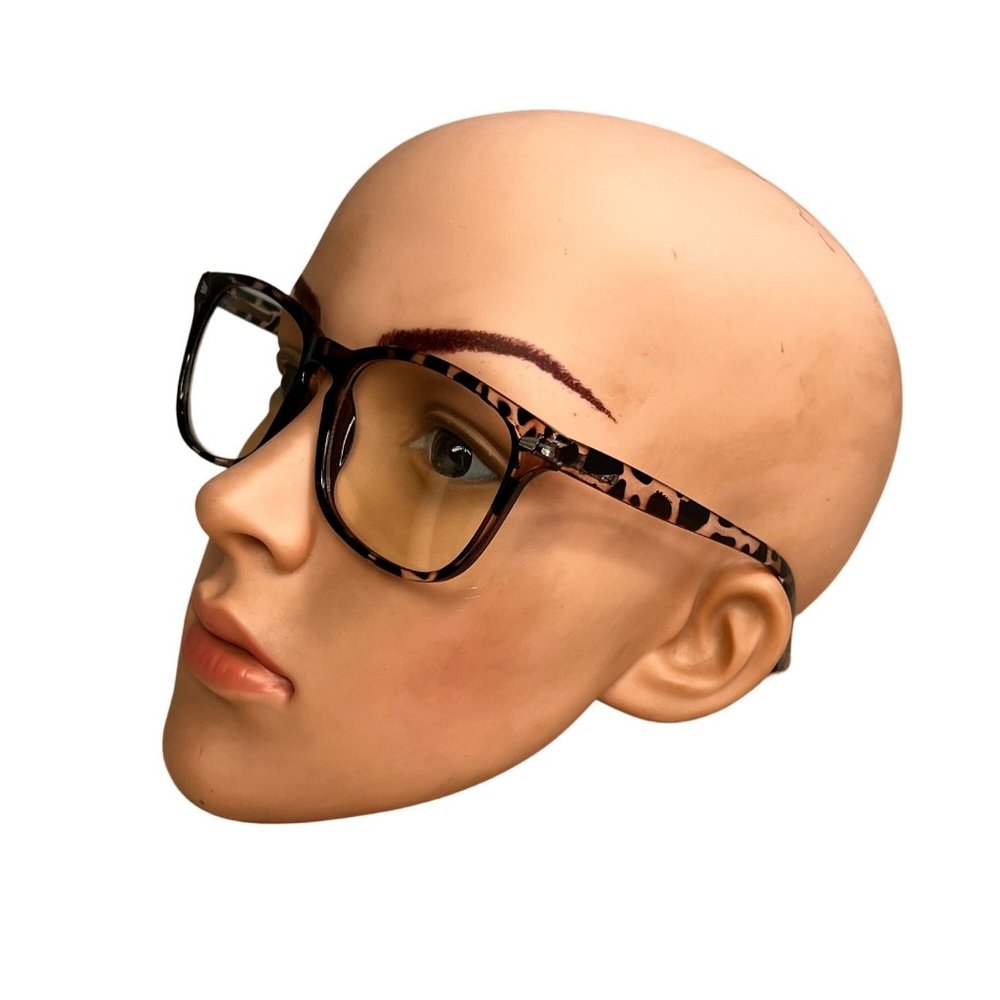 Orange by TIJN Blue Light Blocking Computer Screen Glasses Leopard NWOT